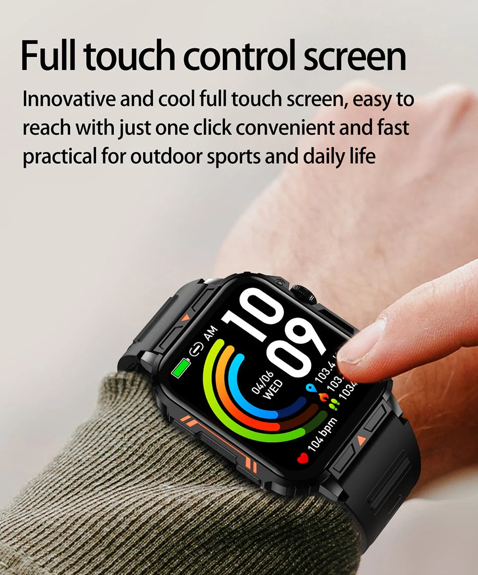 LIGE Smartwatch 1.95 Inch Screen Health Monitoring Watches For Men Women