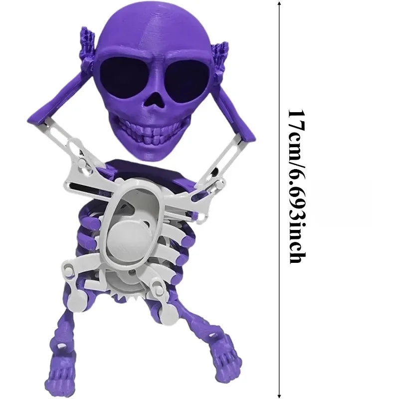 3D Skeleton Spooky Dancing  Cartoon Reduce Pressure-  Funny Gift