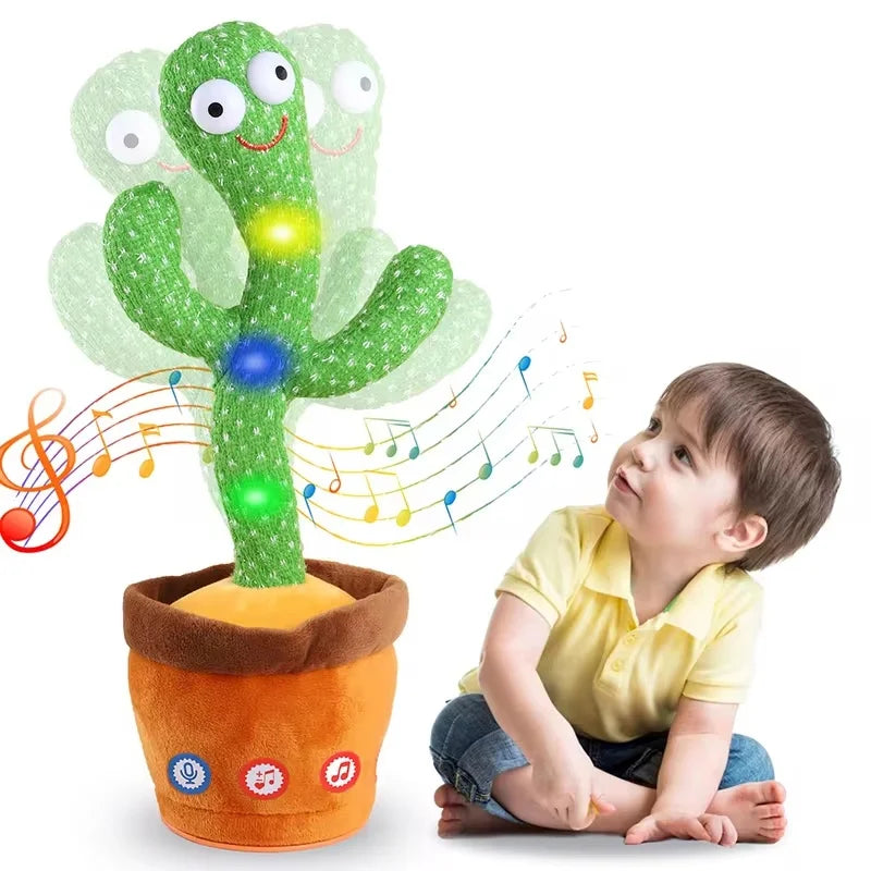 Dancing Talking Cactus Plush Toys Interactive Talking Sunny Cactus Electronic