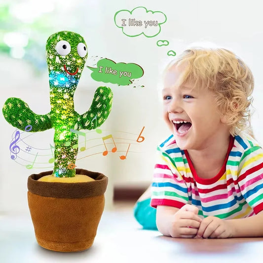 Dancing Talking Cactus Plush Toys Interactive Talking Sunny Cactus Electronic